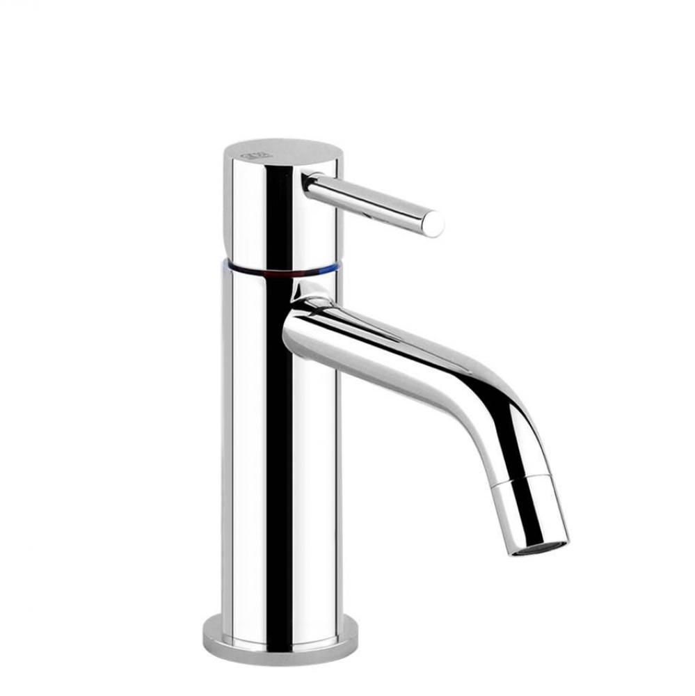 Single lever washbasin mixer without pop-up assembly