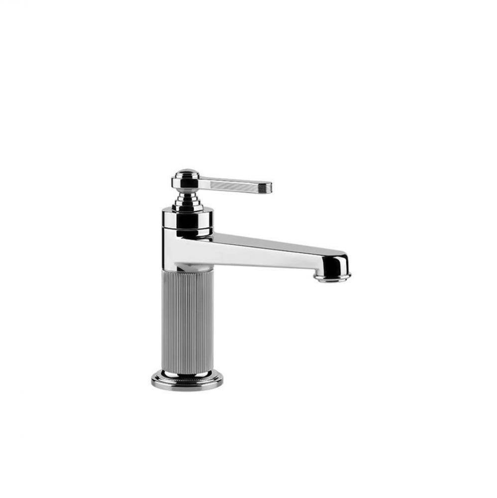 Single lever washbasin mixer with pop-up assembly