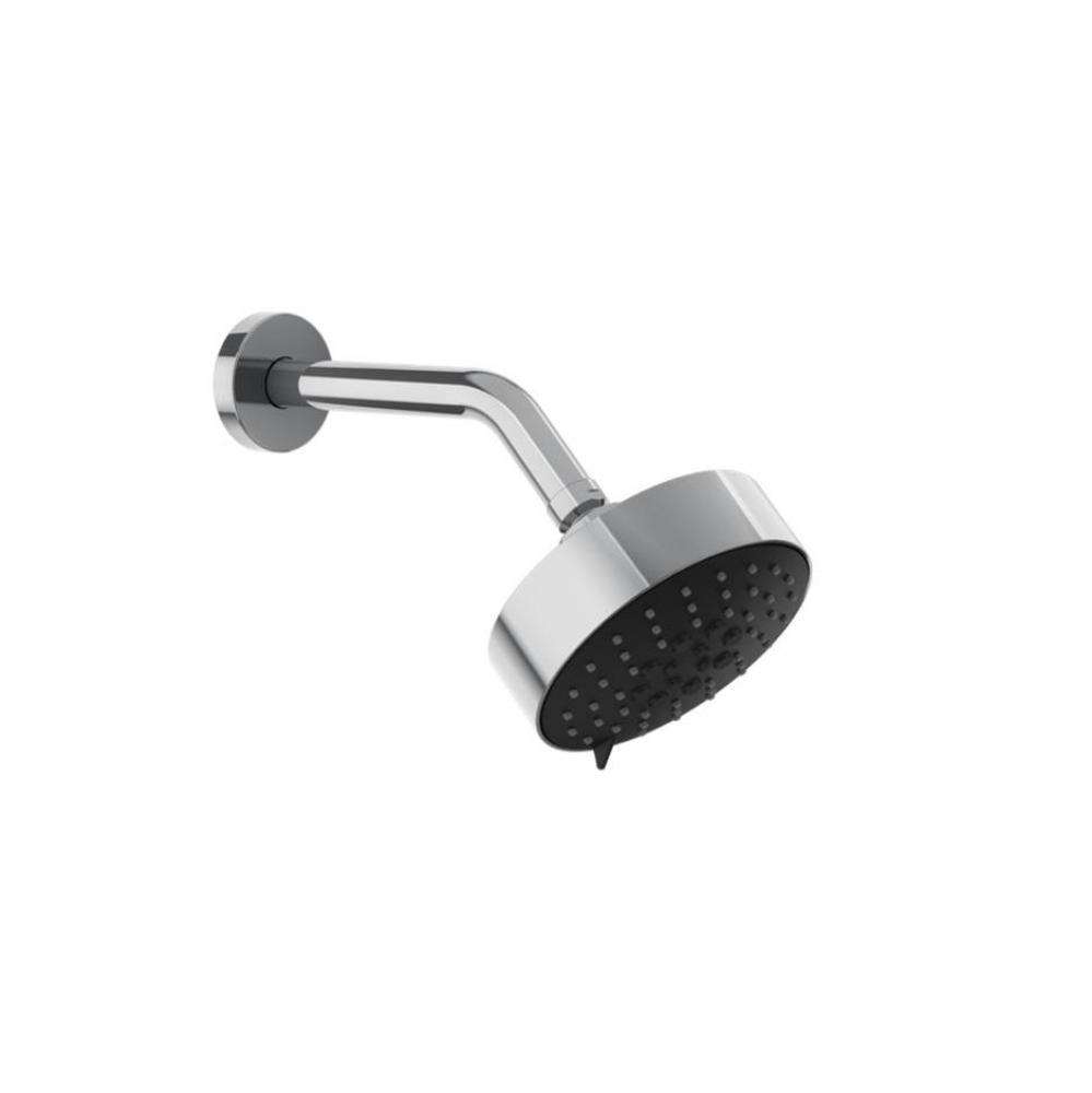 Wall-mounted adjustable multi-function shower head with arm: