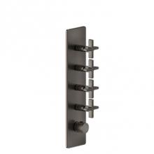 Gessi 58228-031 - TRIM PARTS ONLY External parts for thermostatic with 4 volume controls