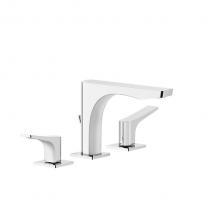 Gessi 59011-031 - Widespread washbasin mixer with pop-up assembly