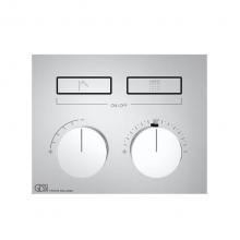 Gessi 63004-031 - TRIM PARTS ONLY External parts for thermostatic mixer for two functions, with push-button on/off c