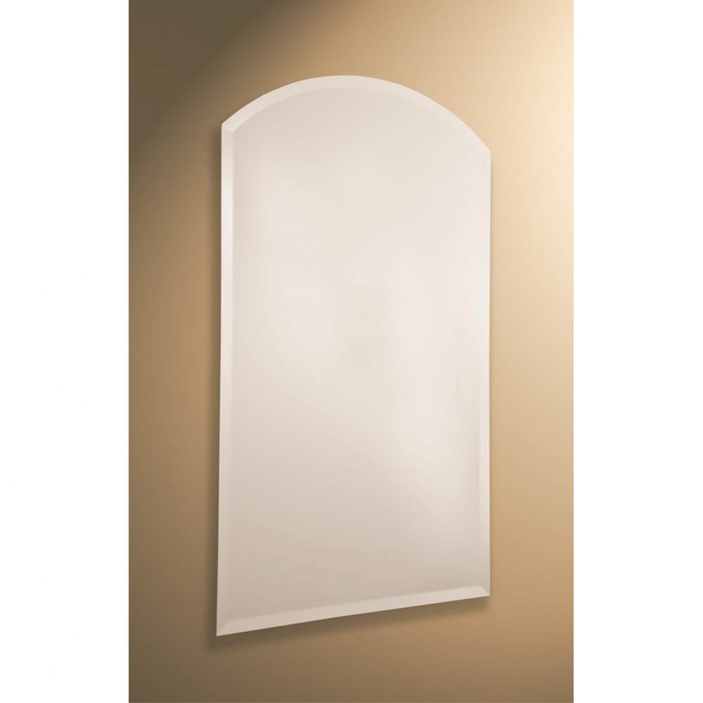 30'' x 36'' Decorative Frameless Arched Mirror with  Beveled Edge