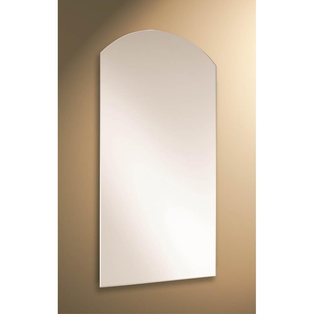 34'' x 36'' Decorative Frameless Arched Flat Mirror