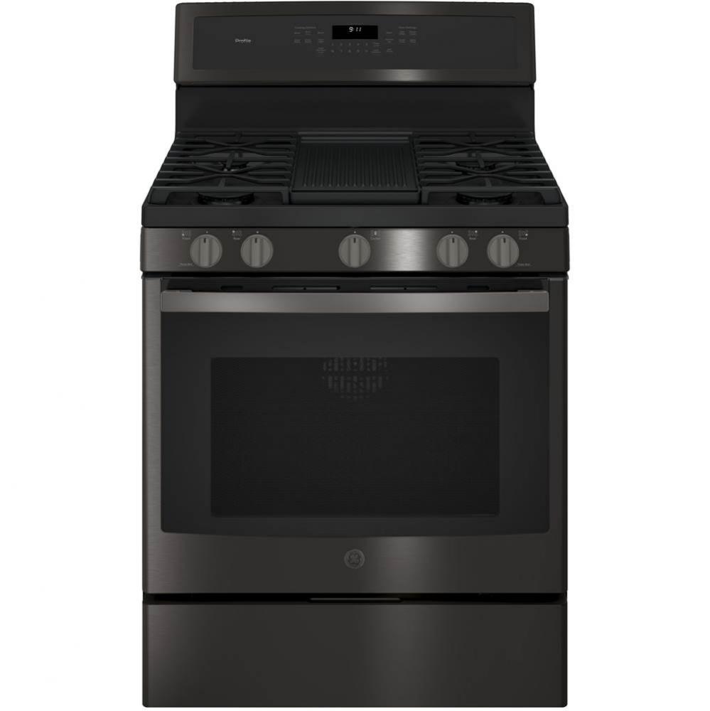 GE Profile Series 30'' Free-Standing Gas Convection Range