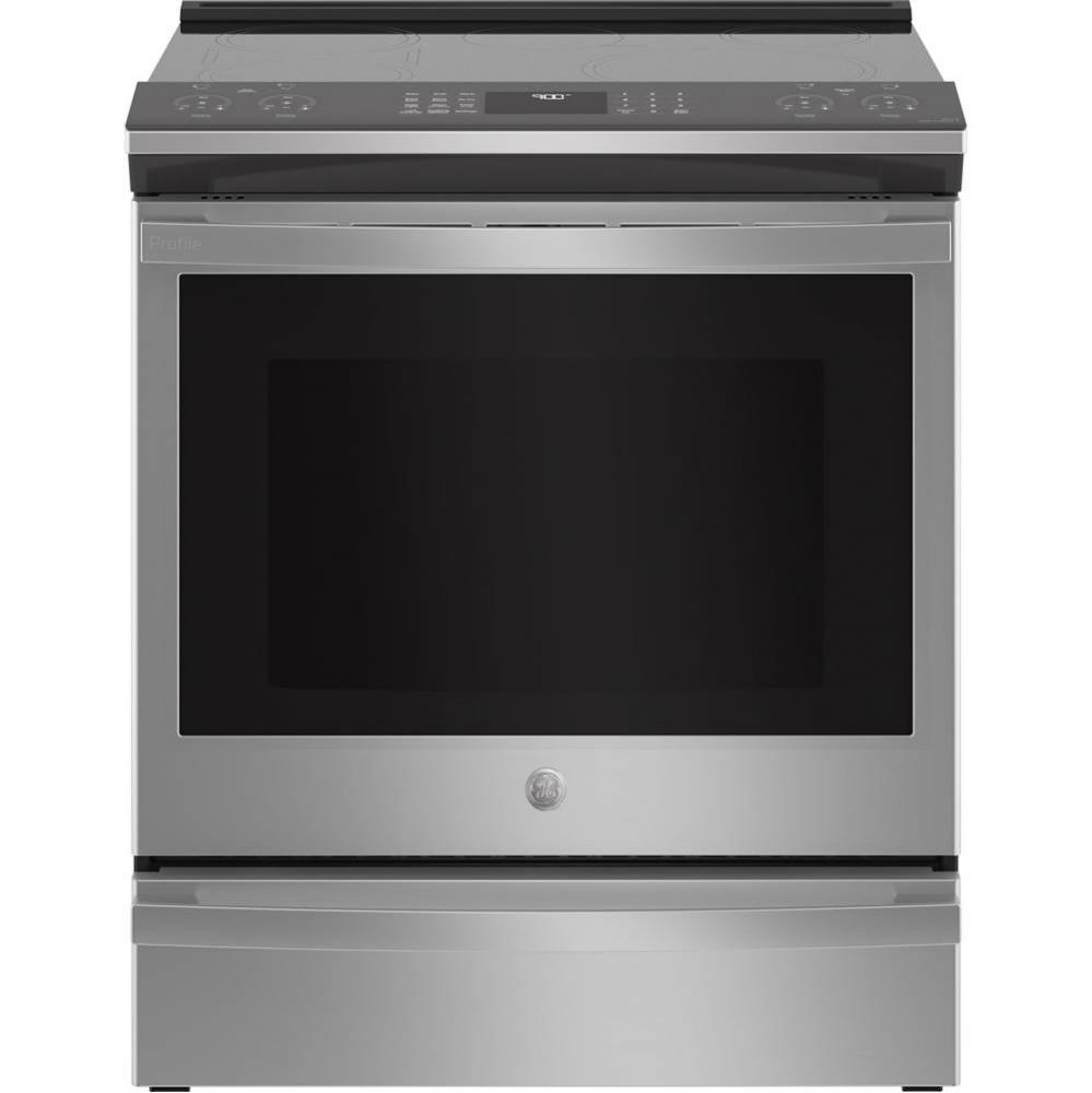 30'' Smart Slide-In Fingerprint Resistant Front-Control Induction And Convection Range W