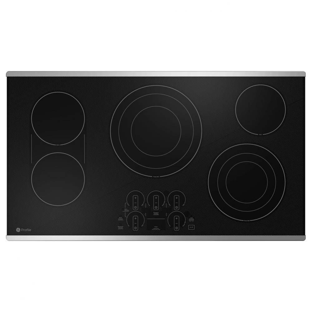 36'' WidthRadiant Cktp5 BurnersTch Cntrl2x Tri-Ring Power Boil ElementsSync BurnersGourm