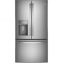 GE Profile Series PFE28KYNFS - GE Profile Series ENERGY STAR 27.7 Cu. Ft. Fingerprint Resistant French-Door Refrigerator with Han