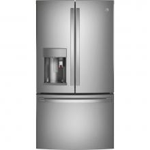 GE Profile Series PFE28PYNFS - GE Profile Series ENERGY STAR 27.7 Cu. Ft. Smart Fingerprint Resistant French-Door Refrigerator wi