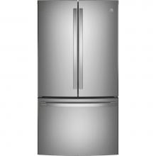 GE Profile Series PWE23KYNFS - GE Profile ENERGY STAR 23.1 Cu. Ft. Counter-Depth Fingerprint Resistant French-Door Refrigerator