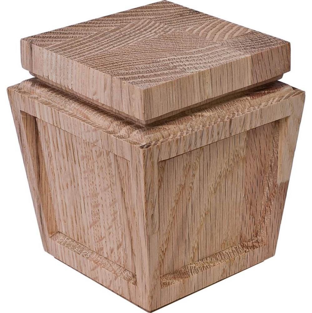 Foot Arcadian Oak 3 7/16'' X 3 7/16'' X 4