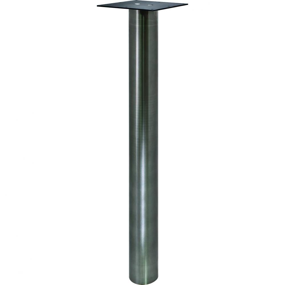 Table Leg 3''(75Mm) Rndx34 3/4''Tal Sta St