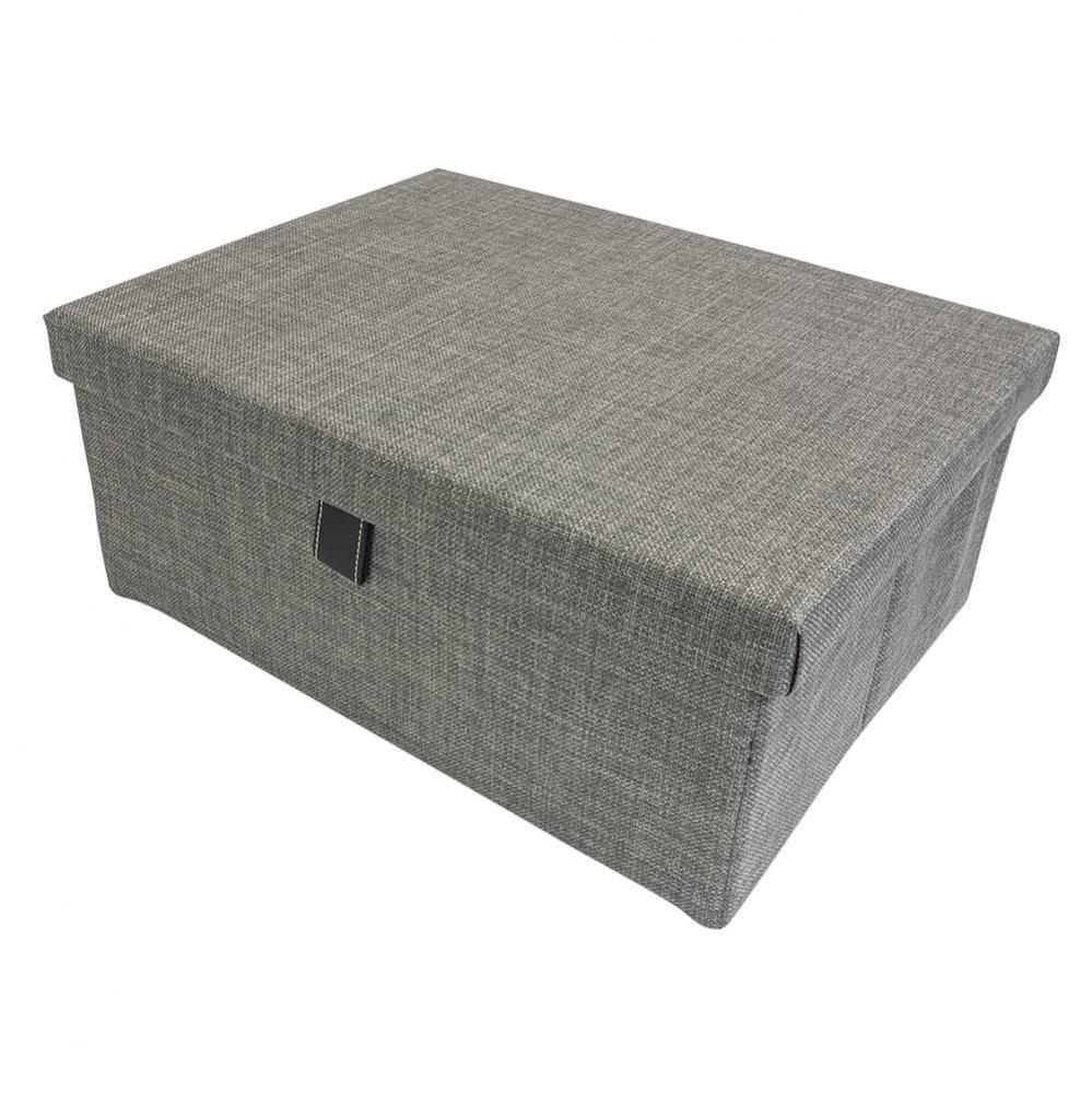 Engage Storage Box 18'' Slate Fabric