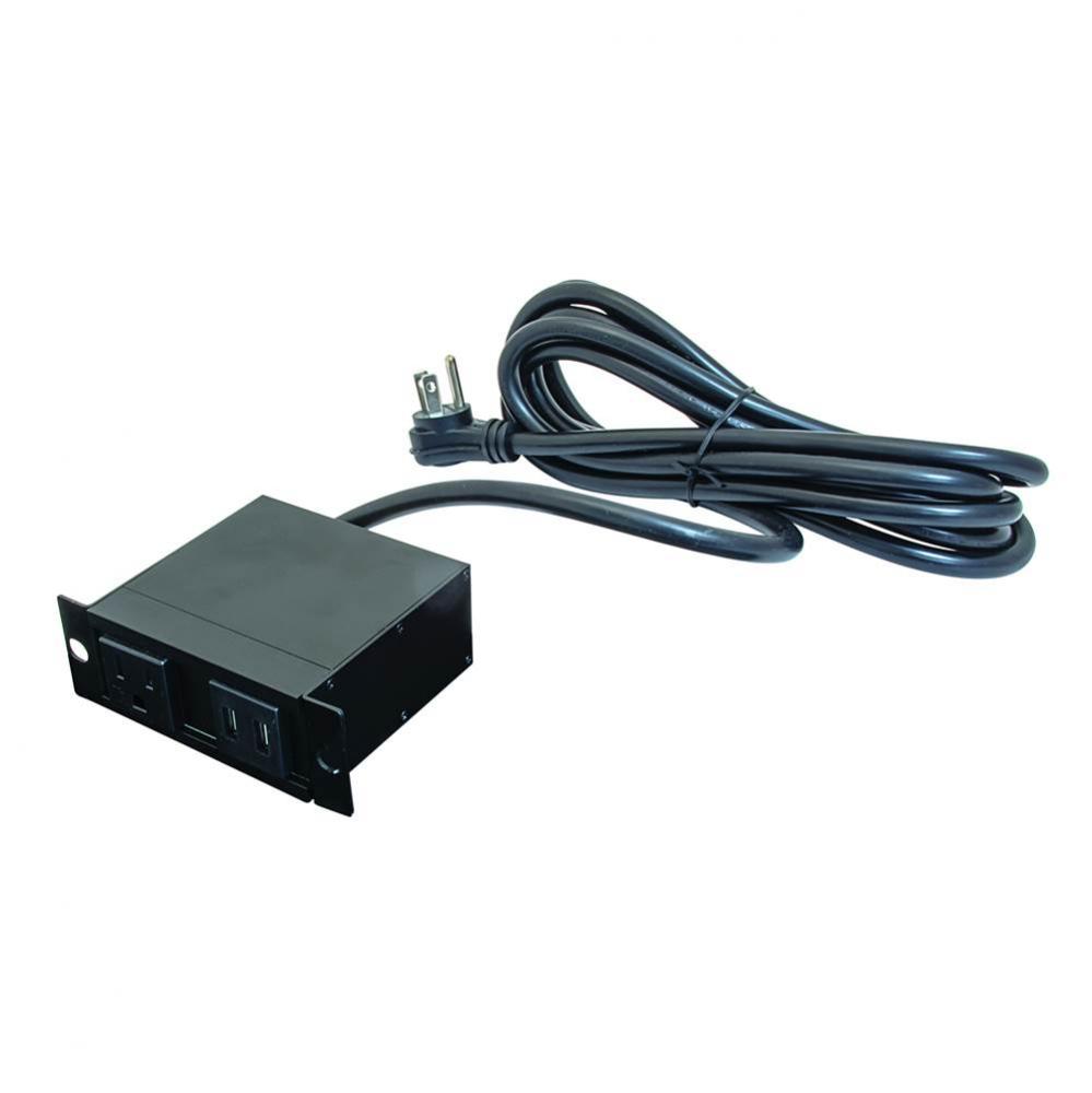 Dock 1100 Flush Power Data Unit Black