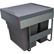 Hafele 502.70.522 - Trash Can Flr Mt Easy Carg Pl/Gr 30Land19L