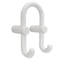 Hafele 842.84.099 - Wall Mtd Dbl Hook Pa Pure White 165X87Mm