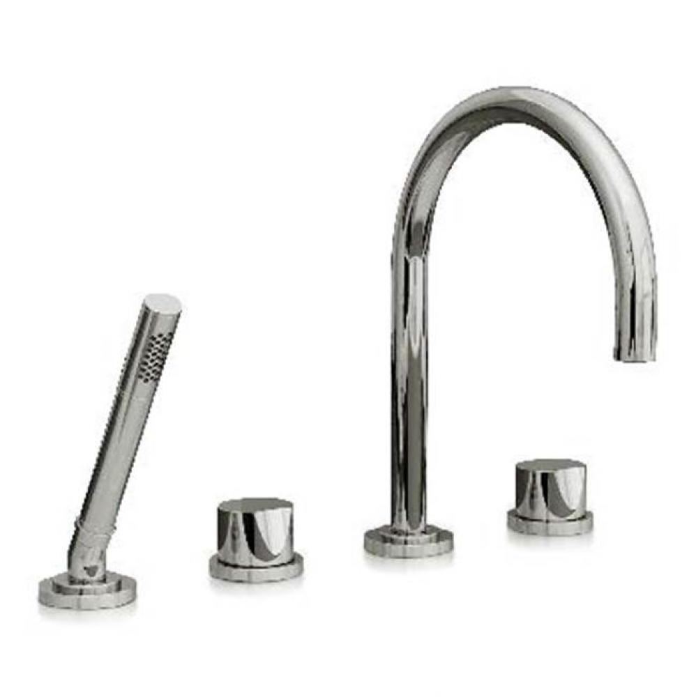 Metro Deck Tub Set W/ Diverter In Spout W/ Hand