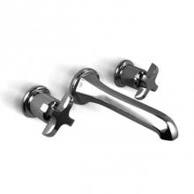 Harrington Brass Works 16-777T-16-GR2 - Bradford Wall Mounted Widespread Lavatory Faucet.Drain Not