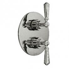 Harrington Brass Works 32-386N3T-56-GRP2 - Chelsea -Thermostatic Trim With Solid Brass Round Plate With Two