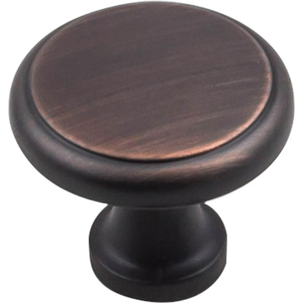 1-3/16'' Diameter Brushed Oil Rubbed Bronze Kenner Cabinet Mushroom Knob