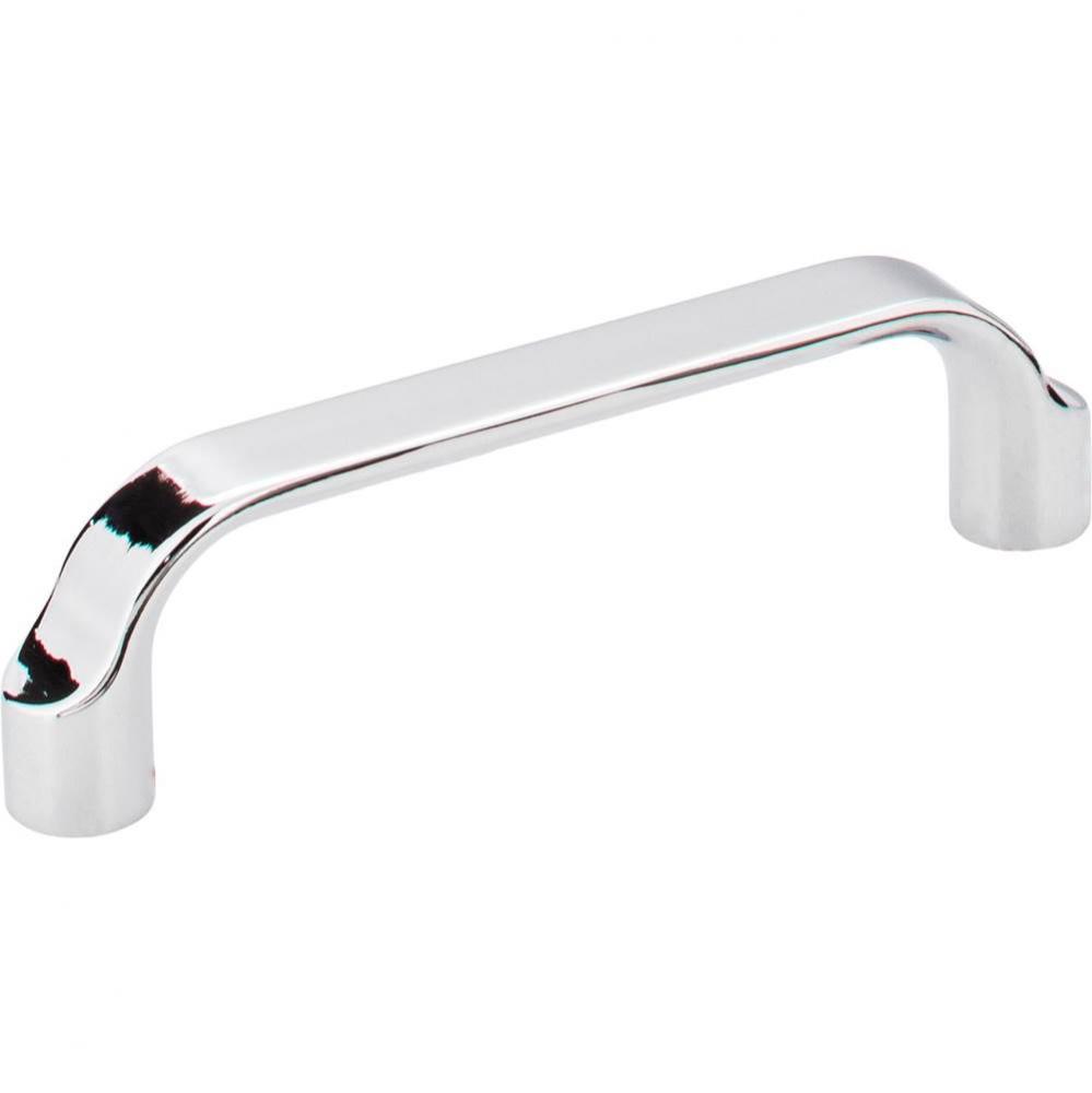 96 mm Center-to-Center Polished Chrome Brenton Cabinet Pull