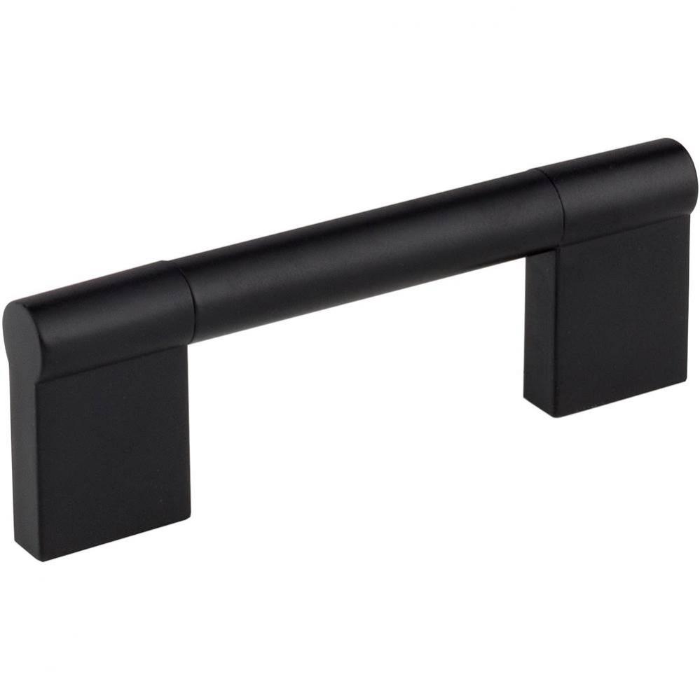 96 mm Center-to-Center Matte Black Knox Cabinet Bar Pull