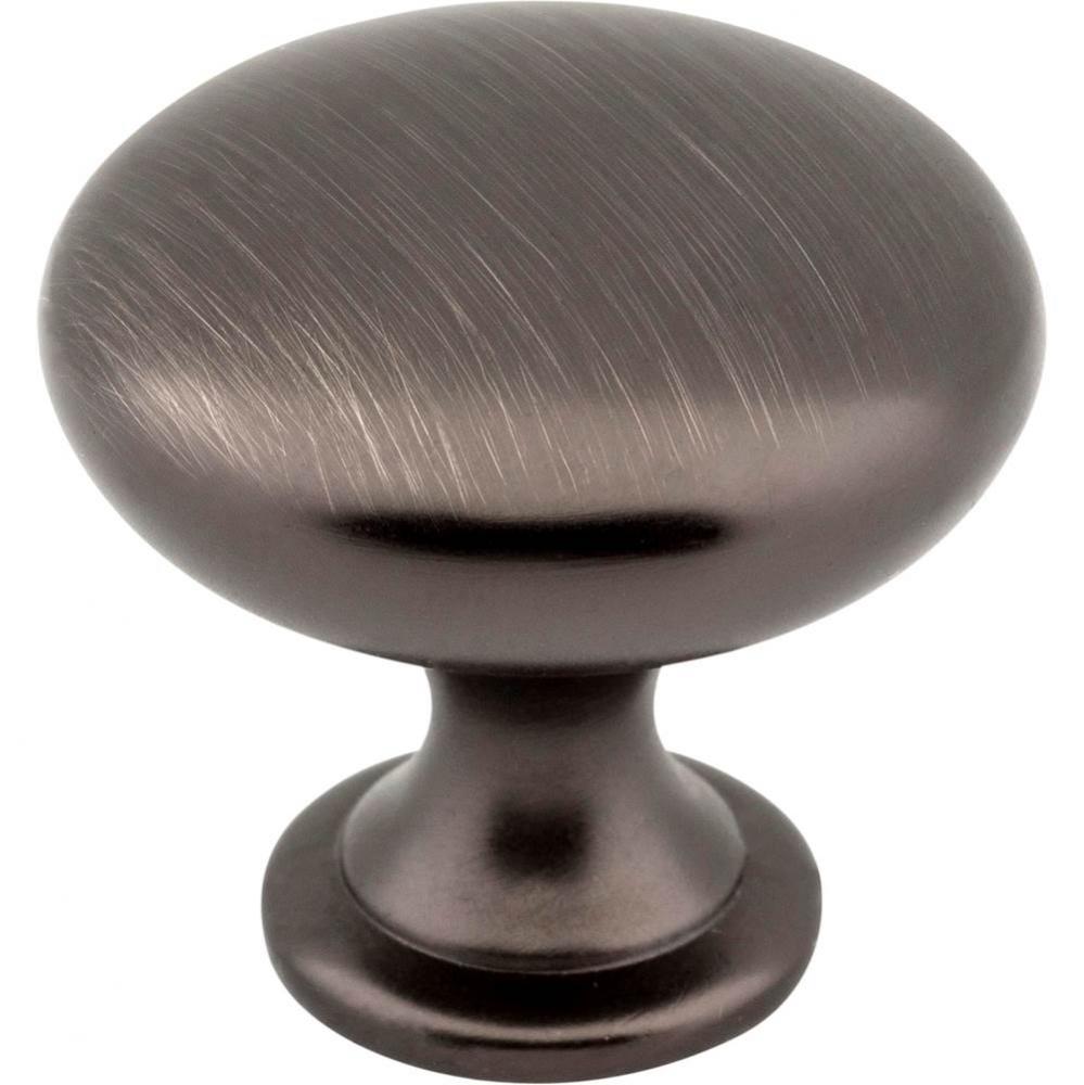 1-3/16'' Diameter Brushed Pewter Madison Cabinet Mushroom Knob