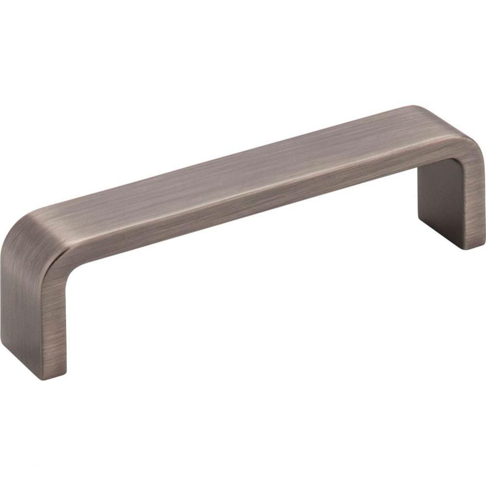 4'' Center-to-Center Brushed Pewter Square Asher Cabinet Pull