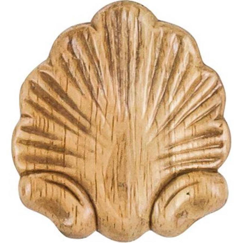 2-1/2'' W x 5/16'' D x 2-3/4'' H Pressed Rubberwood Shell Applique