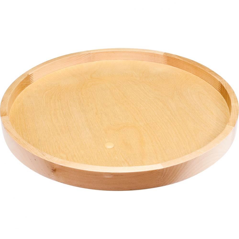 18'' Round Wood Lazy Susan Shelf with Swivel