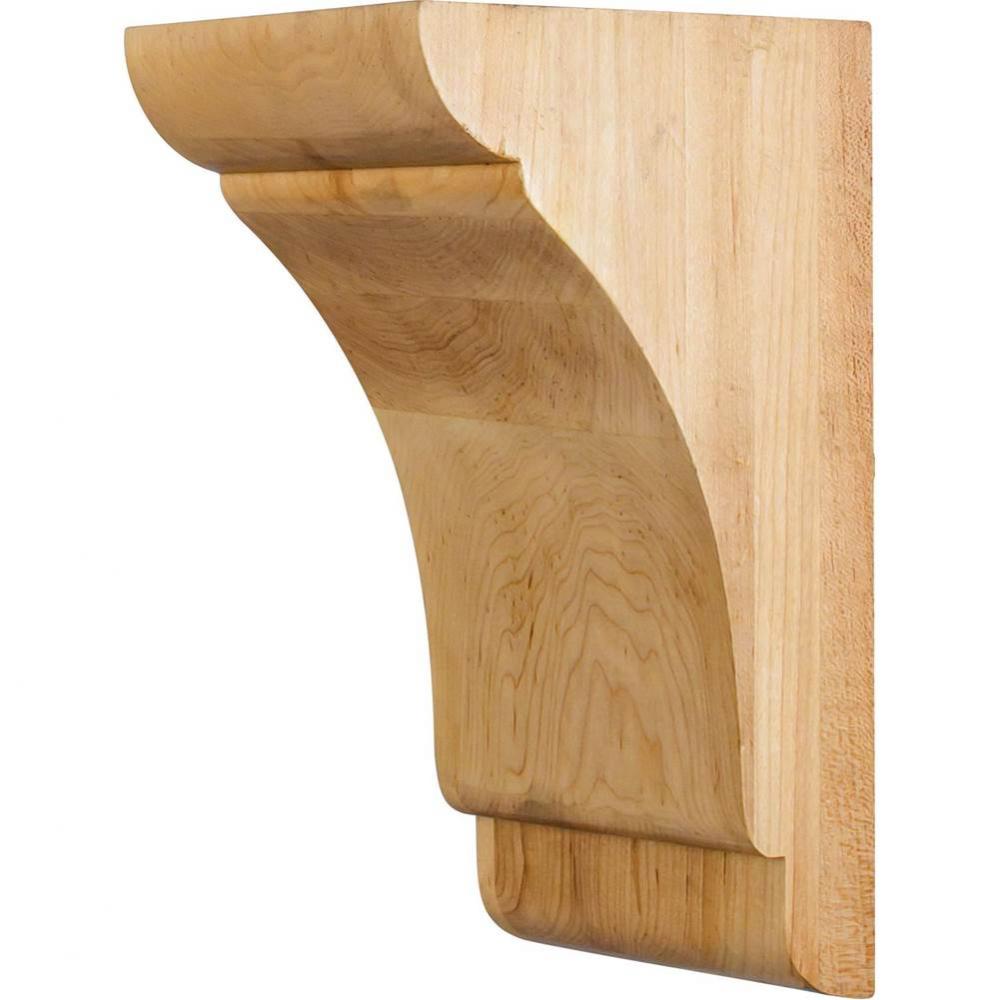 5'' W x 6'' D x 10'' H Hard Maple Minimalist Corbel