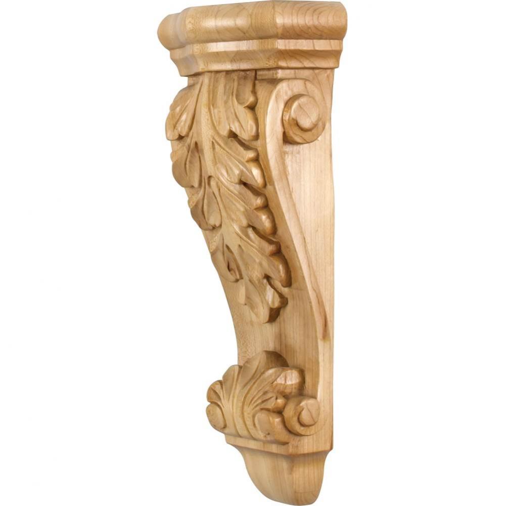 5-1/2'' W x 3-1/2'' D x 14'' H Alder Low-profile Acanthus Corbel
