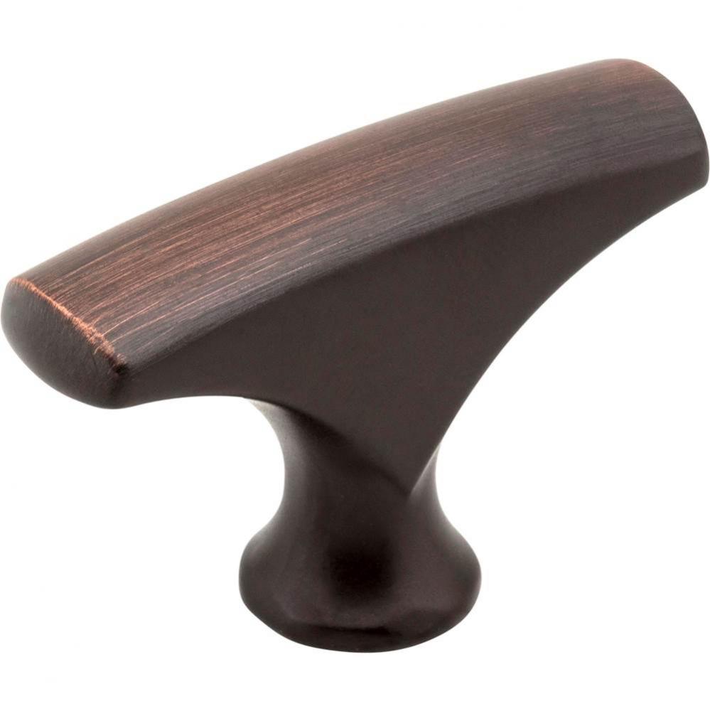 1-5/8'' Overall Length Brushed Oil Rubbed Bronze Aiden Cabinet ''T''