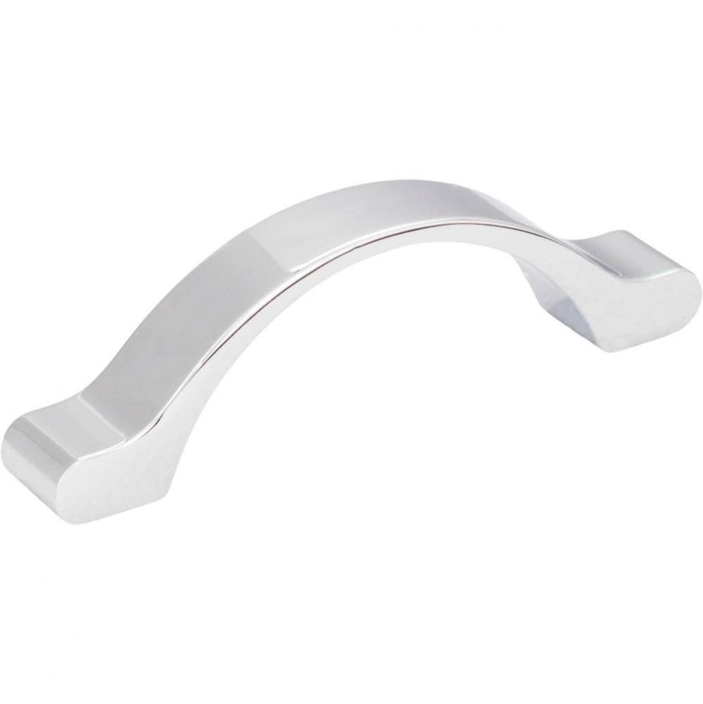 3'' Center-to-Center Polished Chrome Arched Seaver Cabinet Pull