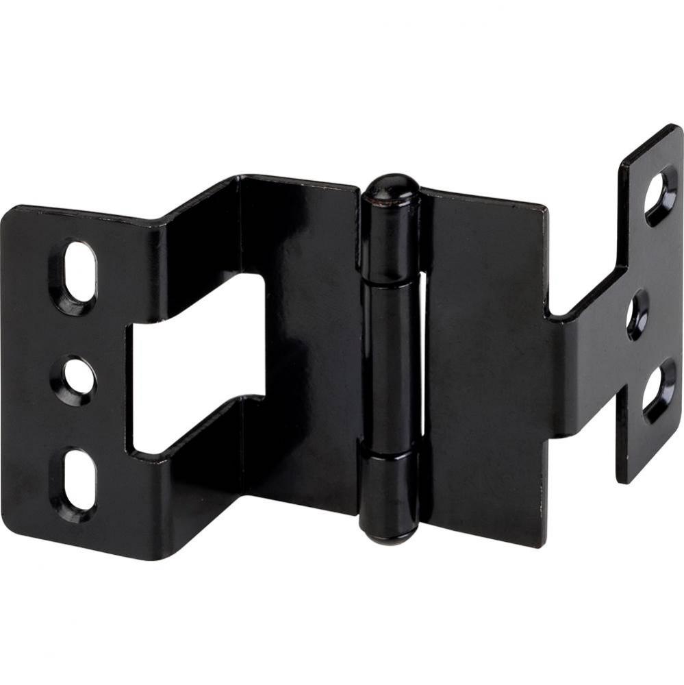 Black Powder Coat Heavy Duty 3-Knuckle 270 Degree 3/4'' x 3/4'' Hinge 19 mm x