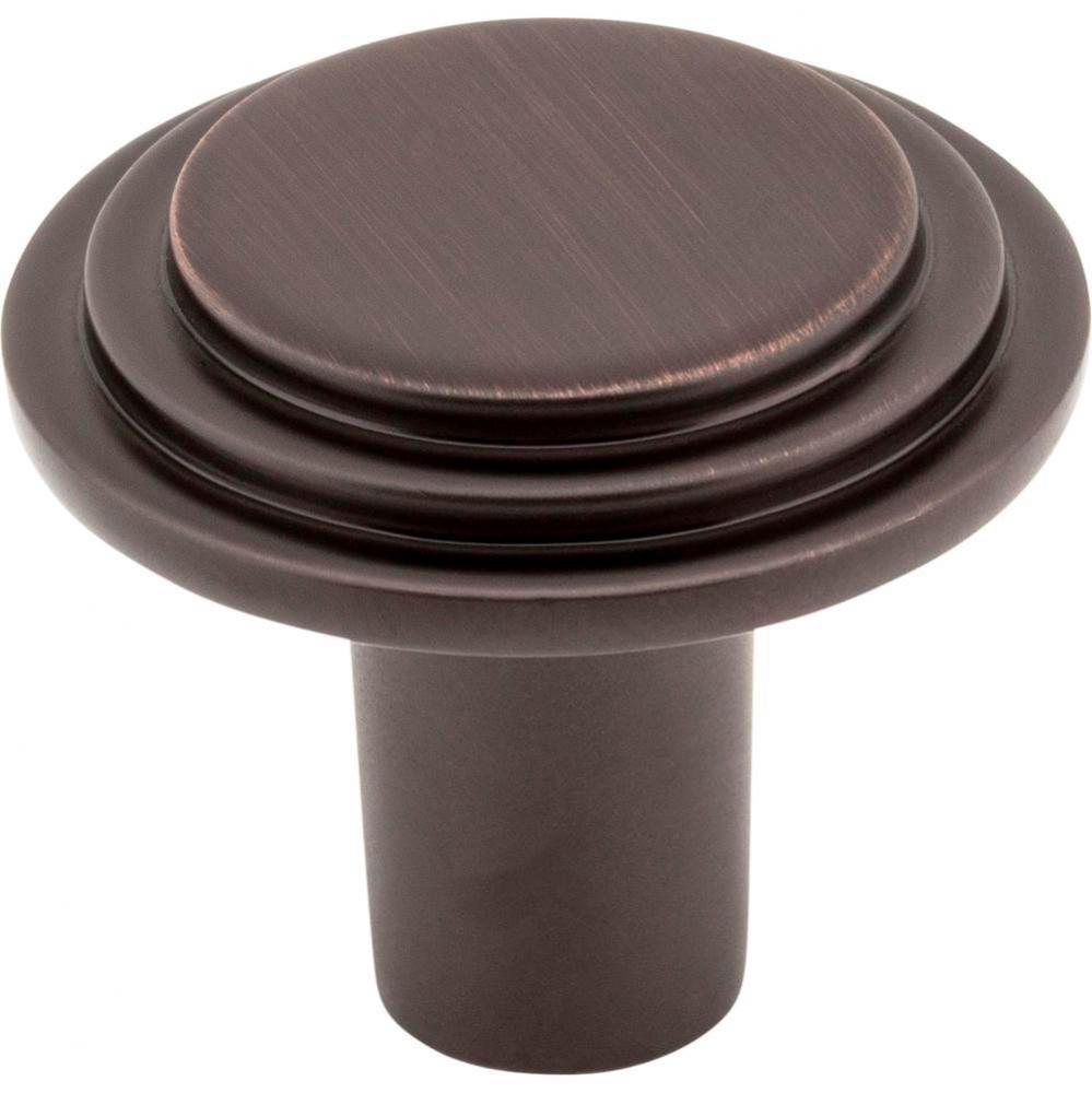 1-1/4'' Diameter Brushed Oil Rubbed Bronze Round Calloway Cabinet Knob