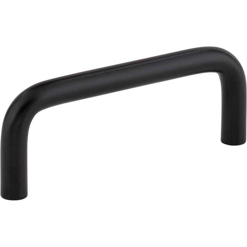 3'' Center-to-Center Matte Black Torino Cabinet Wire Pull