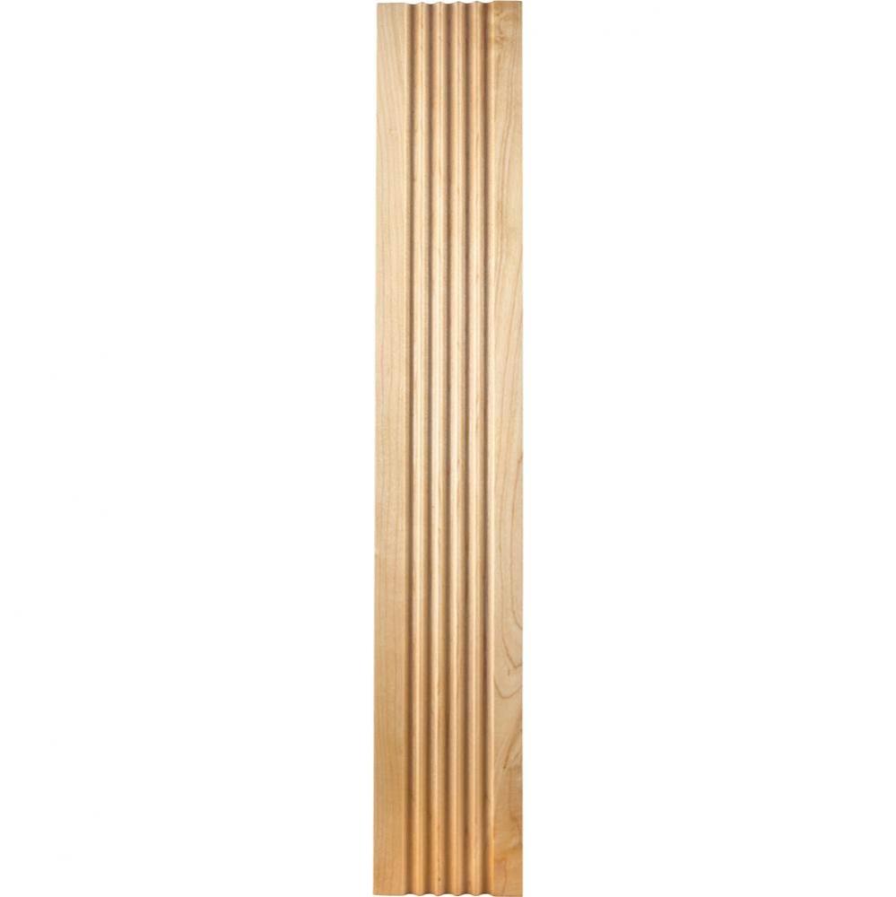 5/8'' D x 3-1/2'' H Poplar Fluted Moulding