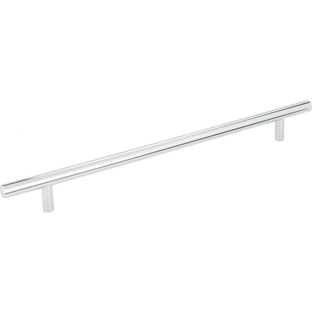 256 mm Center-to-Center Polished Chrome Naples Cabinet Bar Pull