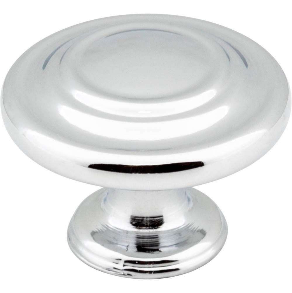 1-5/16'' Diameter Polished Chrome Round Arcadia Cabinet Knob