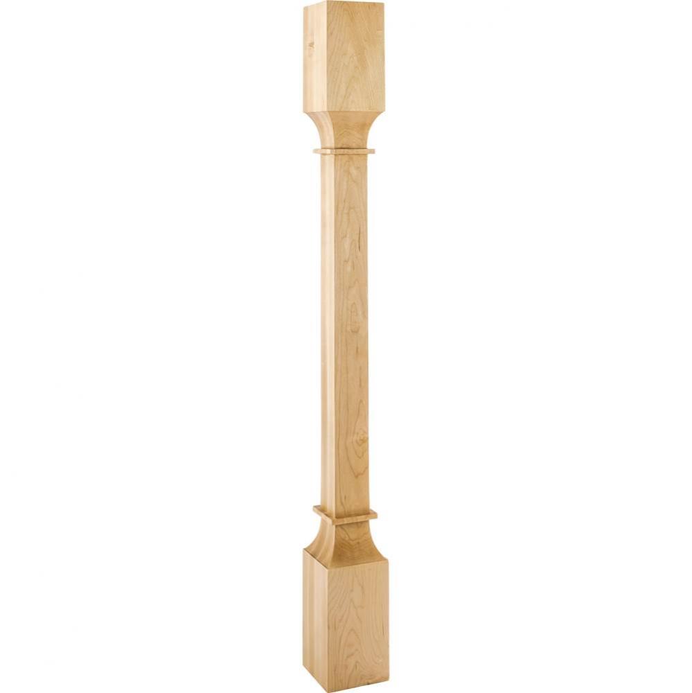 3-1/2'' W x 3-1/2'' D x 35-1/2'' H White Birch Square Post