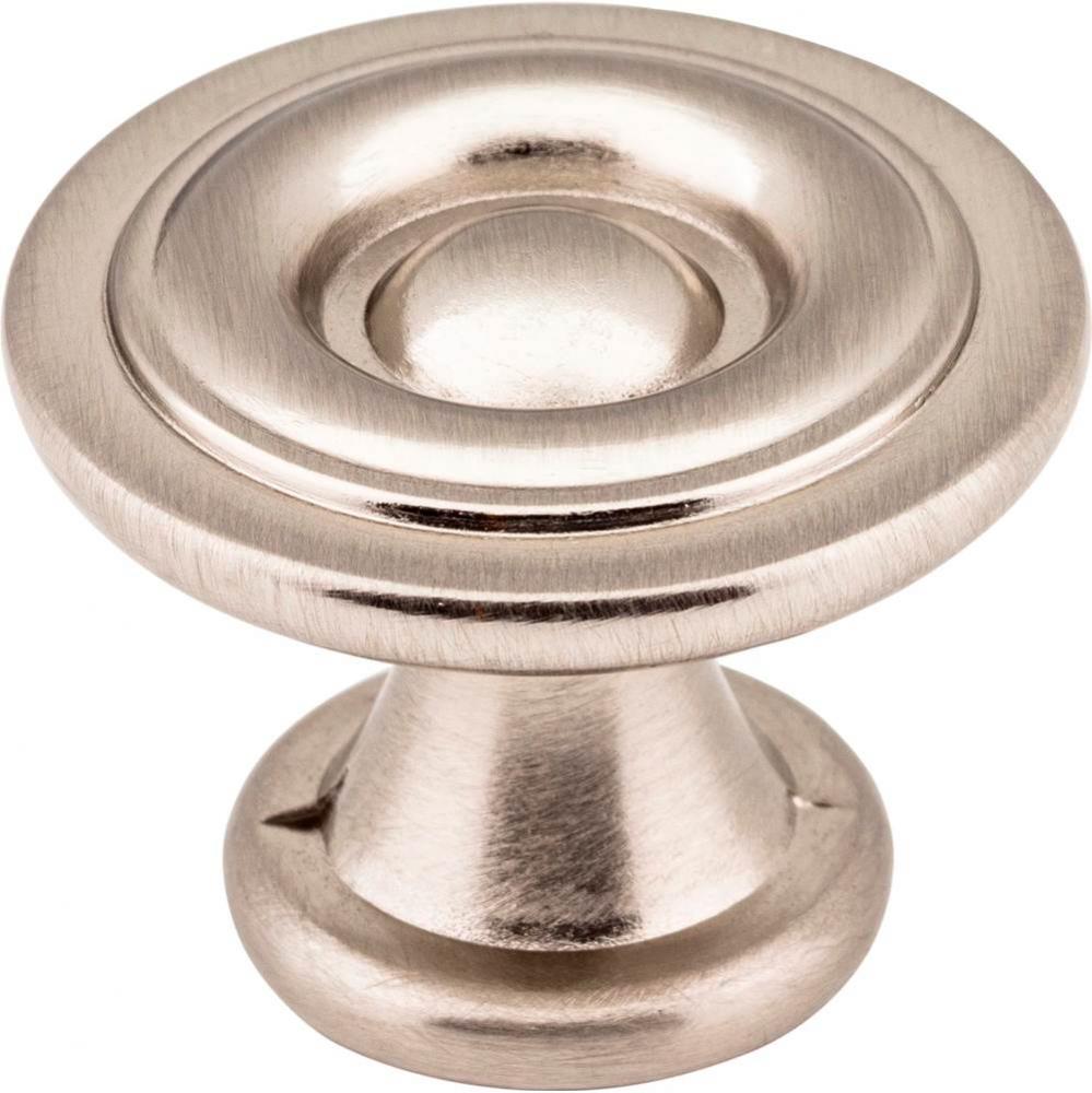 1-3/16'' Diameter Satin Nickel Button Syracuse Cabinet Knob