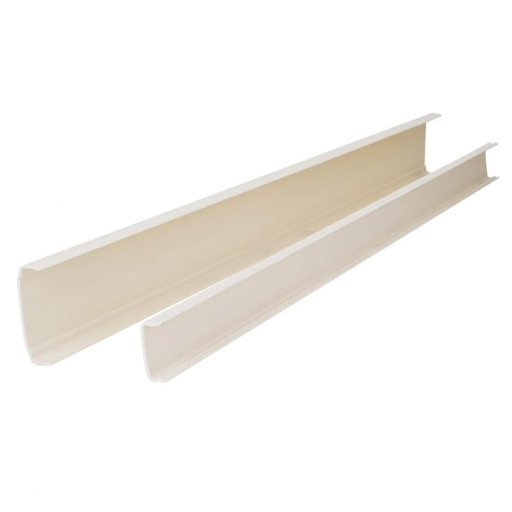 White Plastic Cover for Drawer Member of 45 mm Height Drawer Slides