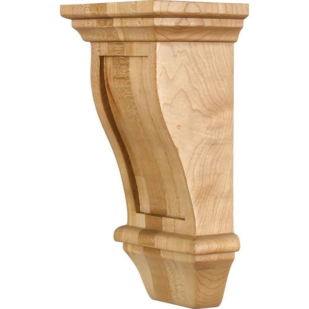 5'' W x 4'' D x 10'' H Alder Renaissance Corbel