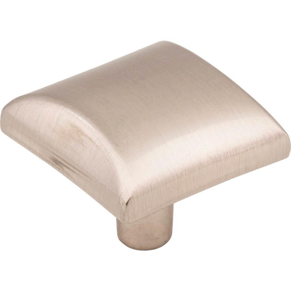 1-1/8'' Overall Length Satin Nickel Square Glendale Cabinet Knob