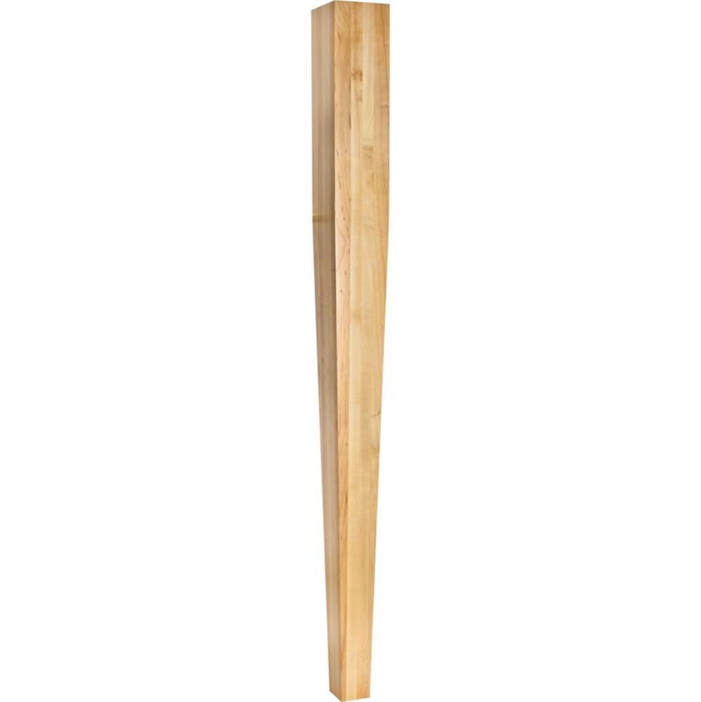 3-1/2'' W x 3-1/2'' D x 42'' H Alder Square Tapered Post