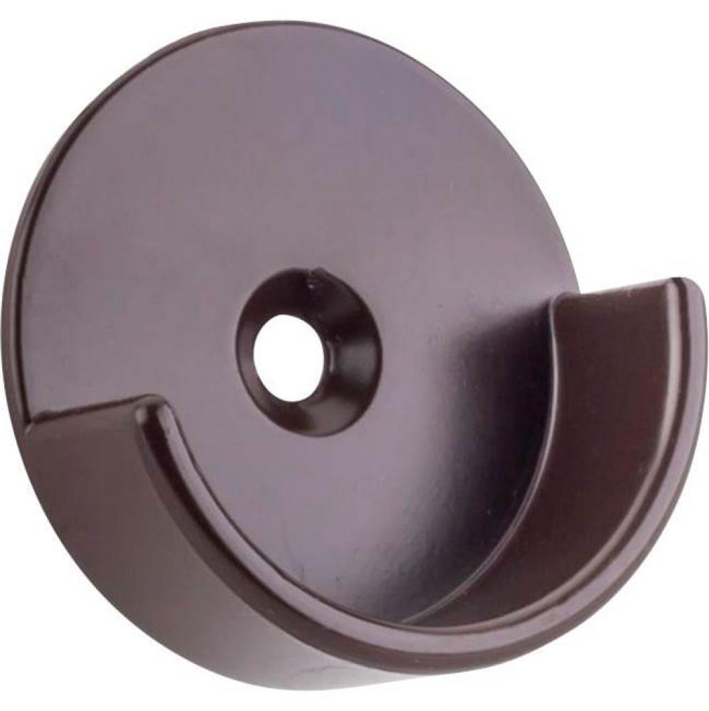 Dark Bronze Open Knock-In Mounting Bracket for 1-5/16'' Round Closet Rods