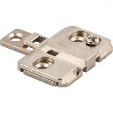 Hardware Resources 400.0R30.75 - Heavy Duty 0 mm Cam Adjustable 3 Hole Zinc Die Cast Plate for 500 Series Euro Hinges