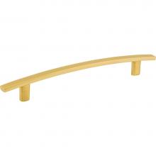 Hardware Resources 859-160BG - 160 mm Center-to-Center Brushed Gold Square Thatcher Cabinet Bar Pull