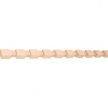 Hardware Resources DEN9OK - 11/16'' D x 7/8'' H Oak Dentil Moulding